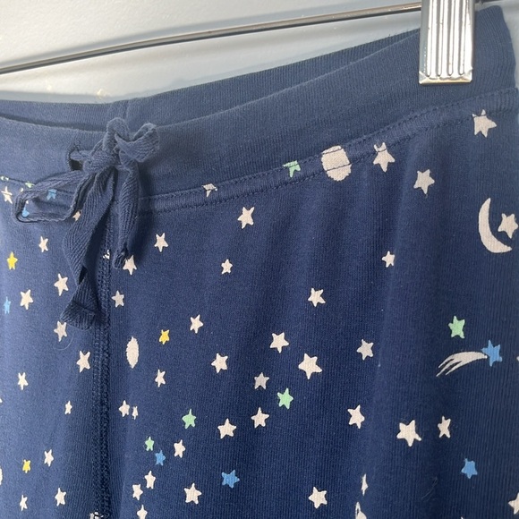 Hanna Andersson Sprinkle Of Stars Blue Night Sky Matching Long John Pajamas - Picture 3 of 6